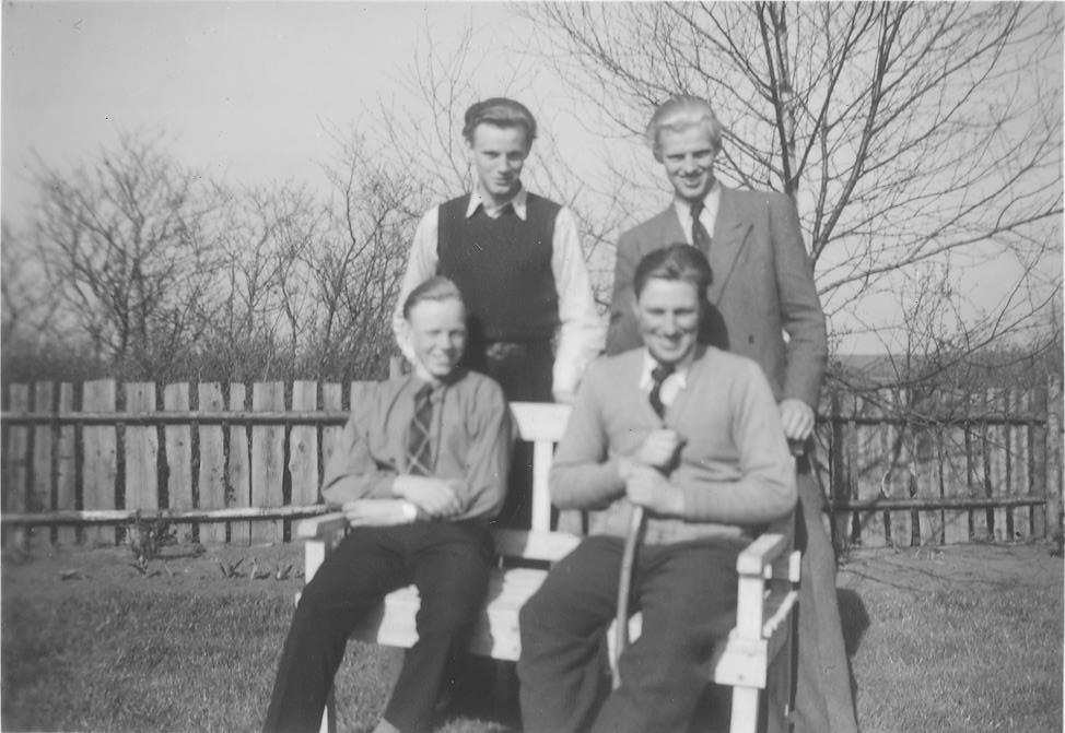 Gustav, Jørgen, Hans Peter and Poul la Cour Christensen